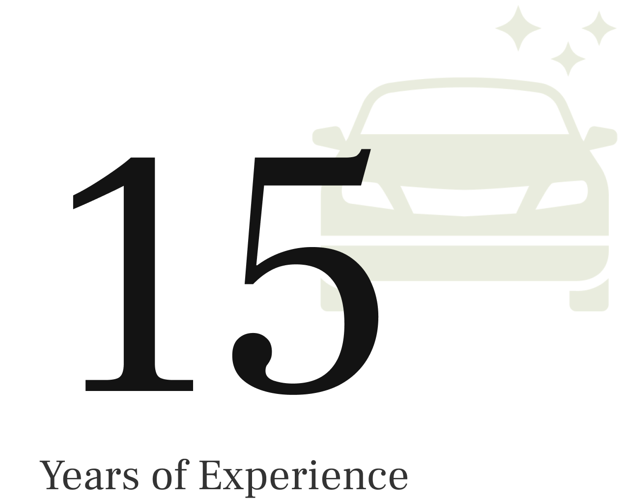 15 years automotive experience badge